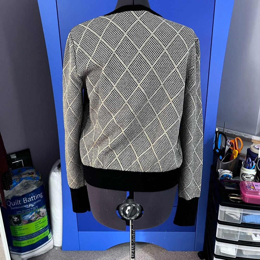 Metallic gold cardigan from Zara size large